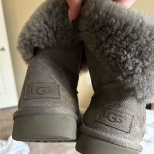 UGG Taupe Sheepskin Ankle Boots
